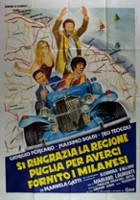 plakat filmu Si ringrazia la regione Puglia per averci fornito i milanesi