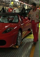 Czerwony ślad Ferrari