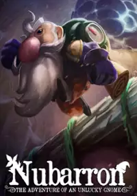 Plakat gry Nubarron: The adventure of an unlucky gnome