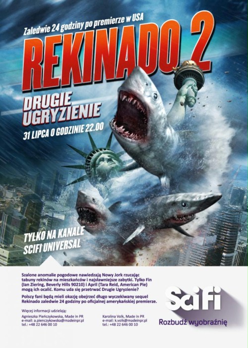 Fin Shepard Ian Ziering Sharknado Movie4k Rekinado 2: Drugie