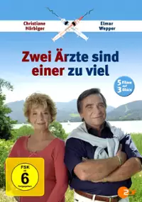 Plakat serialu Zwei Ärzte sind einer zu viel