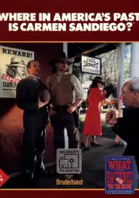Plakat gry Where in America's Past Is Carmen Sandiego?