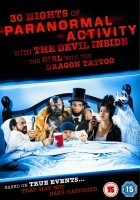 plakat filmu 30 nocy paranormalnej aktywności z opętaną przez diabła dziewczyną z tatuażem