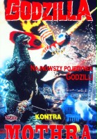 plakat filmu Godzilla kontra Mothra. Bitwa o planetę Ziemię