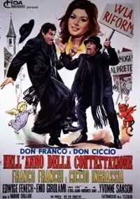 Plakat filmu Don Franco e Don Ciccio nell'anno della contestazione