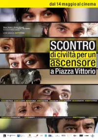 Plakat filmu Spór obywatelski o windę na placu Vittorio