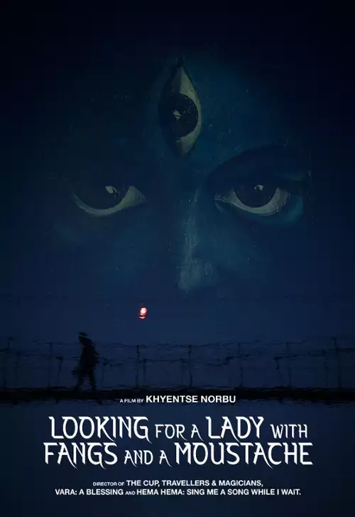 plakat filmu Szukając kobiety z kłami i wąsami