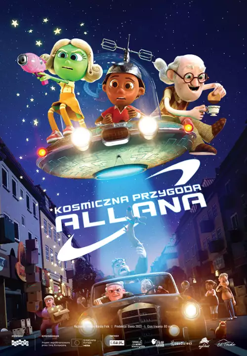 plakat filmu Kosmiczna przygoda Allana