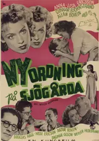 Plakat filmu Nyordning på Sjögårda