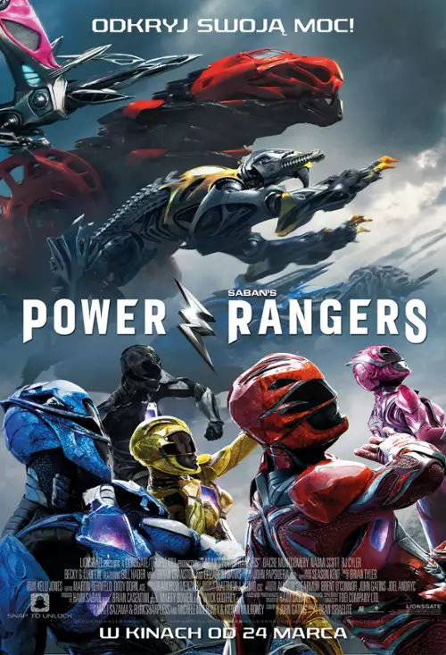 plakat filmu Power Rangers