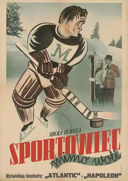 plakat filmu Sportowiec mimo woli