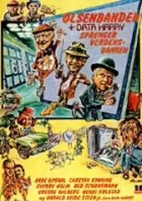 Plakat filmu Olsenbanden + Data Harry sprenger verdensbanken