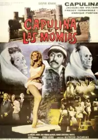 Plakat filmu 'Capulina contra las momias' (El terror de Guanajuato)