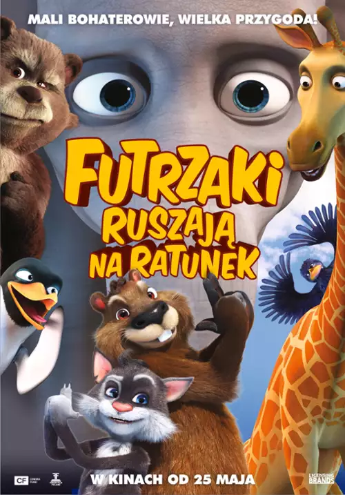 plakat filmu Futrzaki ruszają na ratunek