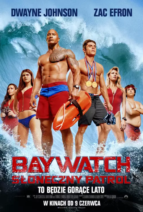 plakat filmu Baywatch. Słoneczny patrol