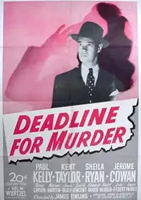 Plakat filmu Deadline for Murder