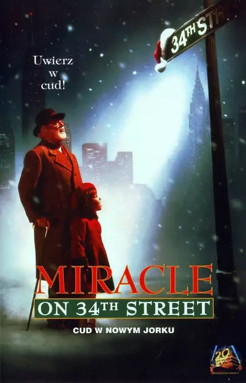 plakat filmu Cud na 34. ulicy