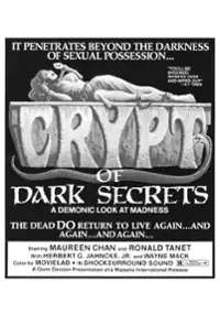 Plakat filmu Crypt of Dark Secrets