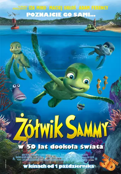 plakat filmu Żółwik Sammy: W 50 lat dookoła świata