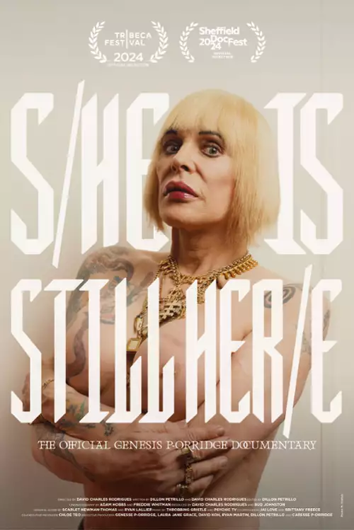 plakat filmu S/He Is Still Her/e: historia Genesis P-Orridge