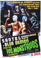 plakat filmu Santo i Blue Demon kontra potwory