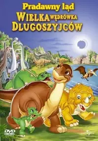Plakat filmu Pradawny Ląd 10: Wielka Wędrówka Długoszyjców