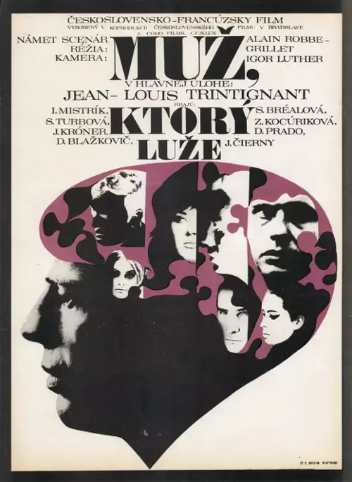 plakat filmu Człowiek, który kłamie
