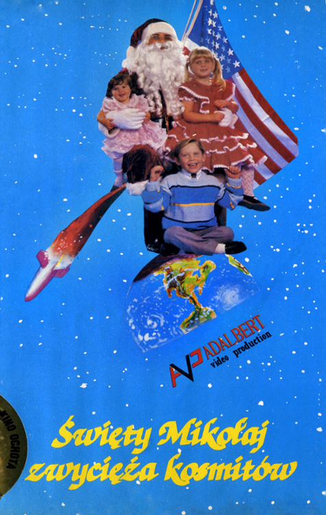 plakat filmu Święty Mikołaj wyrusza na podbój Marsa