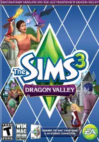 Plakat gry The Sims 3: Dolina smoków