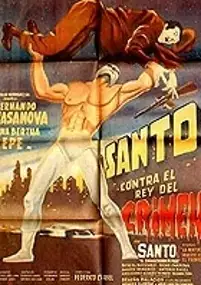 Plakat filmu Santo contra el rey del crimen