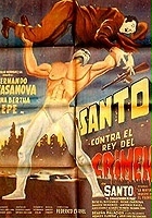 plakat filmu Santo contra el rey del crimen