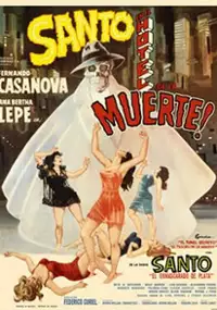 Plakat filmu Santo en el hotel de la muerte