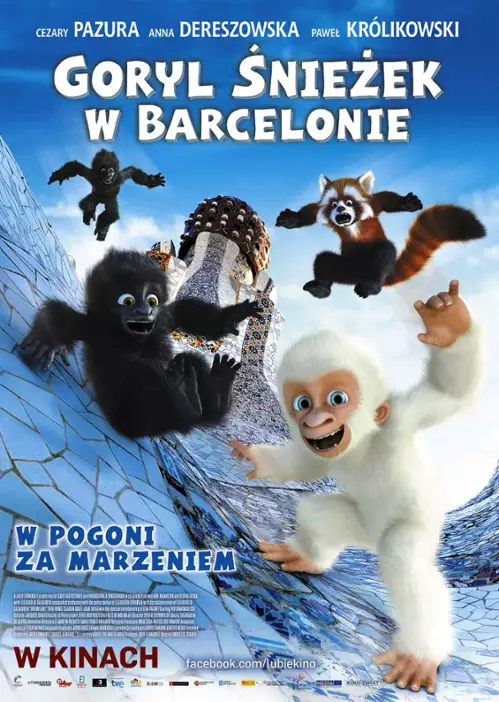 plakat filmu Goryl Śnieżek w Barcelonie