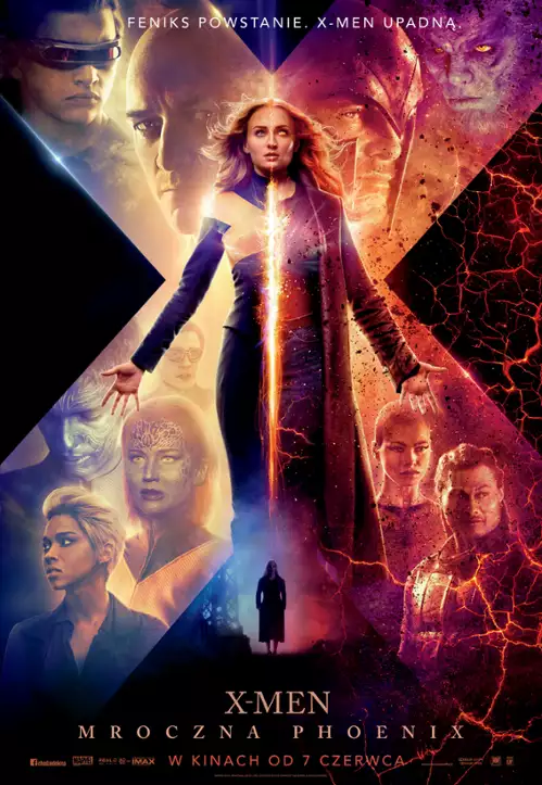plakat filmu X-Men: Mroczna Phoenix