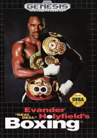 Plakat gry Evander Holyfield's "Real Deal" Boxing