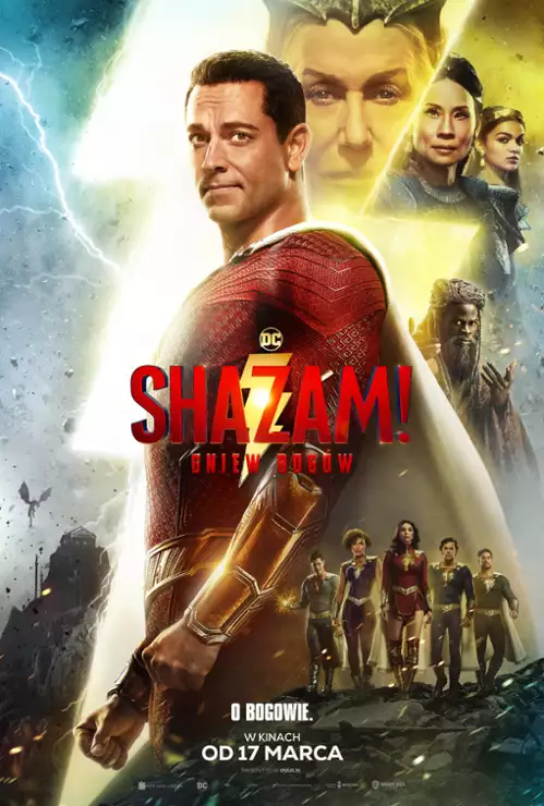 plakat filmu Shazam! Gniew bogów
