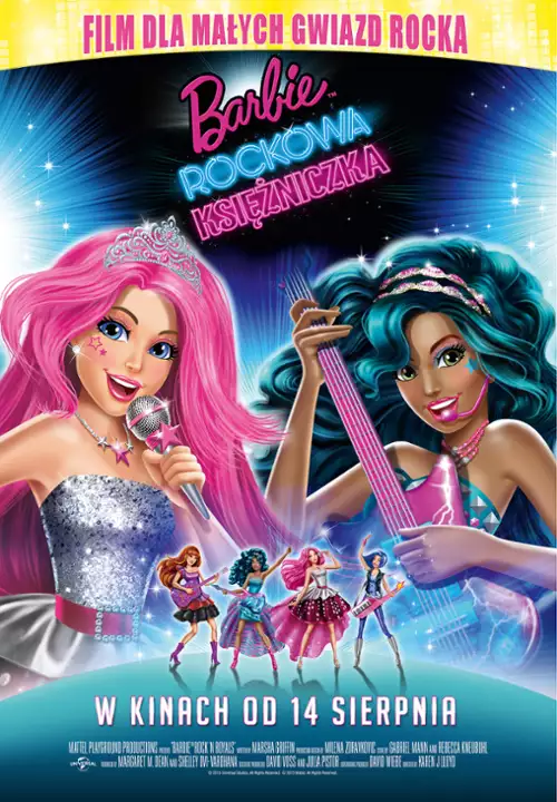 plakat filmu Barbie: Rockowa księżniczka