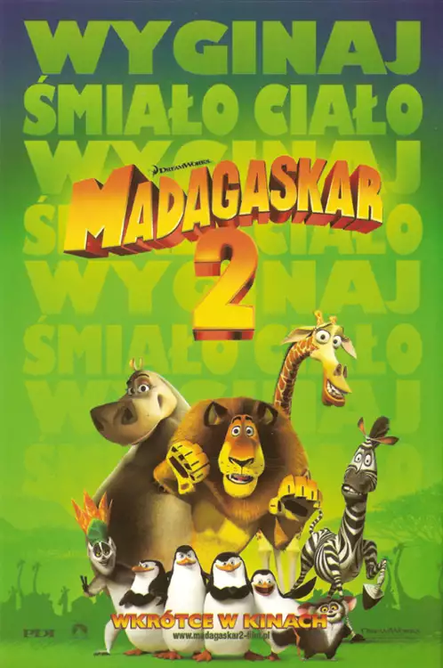 plakat filmu Madagaskar 2