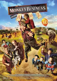 Plakat filmu Apenstreken met aap noot mies