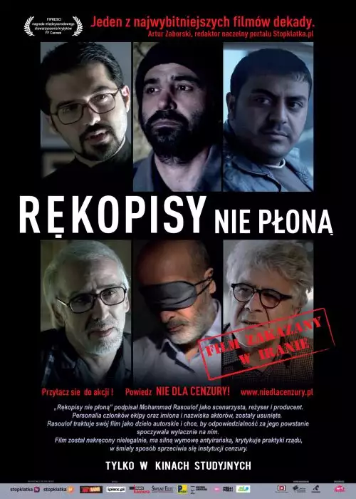 plakat filmu Rękopisy nie płoną