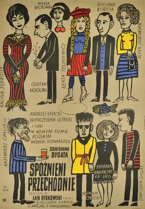 plakat filmu Spóźnieni przechodnie