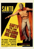 plakat filmu Santo el enmascarado de plata vs los villanos del ring
