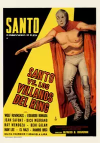 Plakat filmu Santo el enmascarado de plata vs los villanos del ring