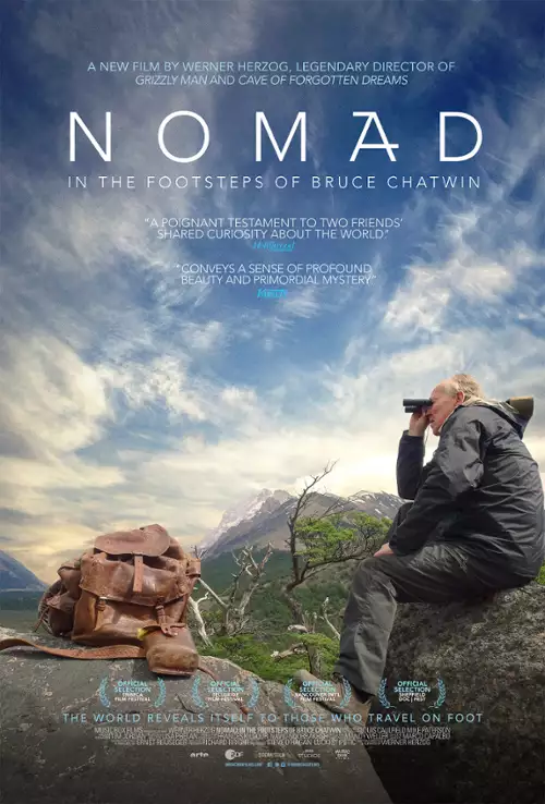plakat filmu Nomada. Na tropie Bruce'a Chatwina