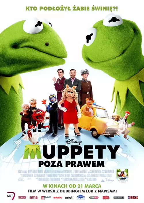 plakat filmu Muppety: Poza prawem