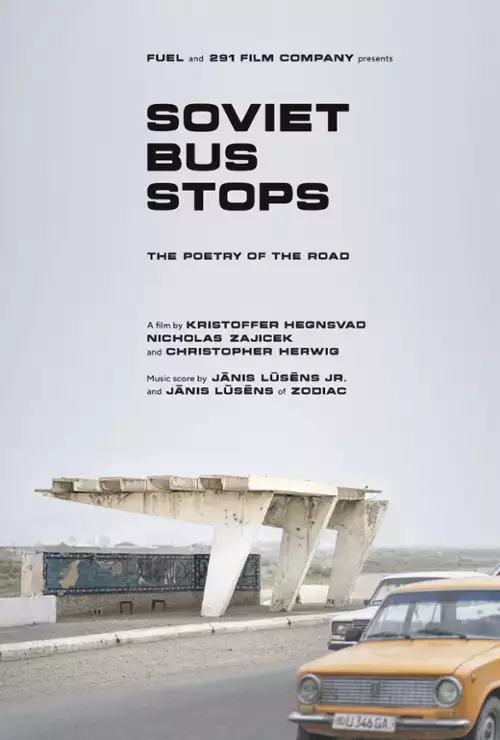 plakat filmu Sowieckie przystanki autobusowe