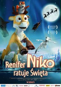 plakat filmu Renifer Niko ratuje Święta