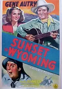 Plakat filmu Sunset in Wyoming