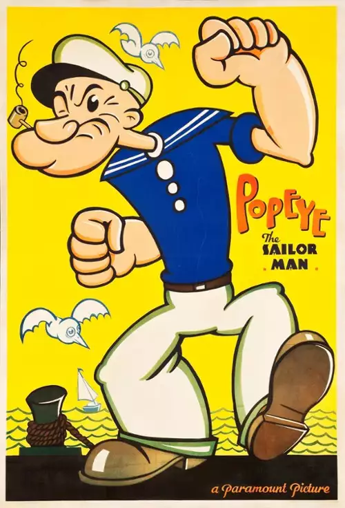 plakat filmu Marynarz Popeye