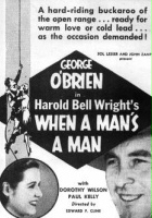 plakat filmu When a Man's a Man